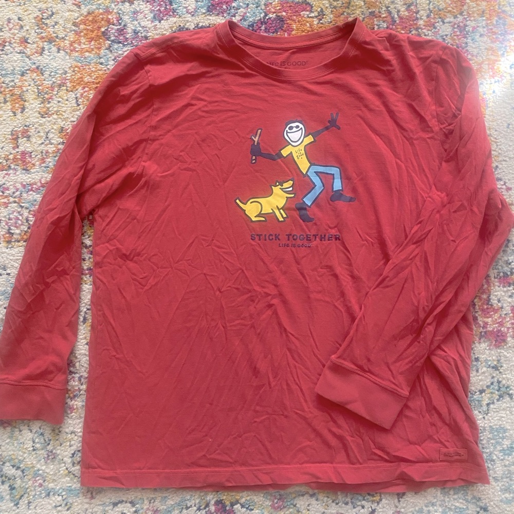 Life Is Good Mens Long Sleeve Shirt